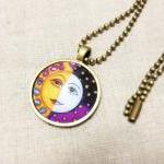 Full Moon Necklace, Handma..