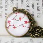 Tree Necklace, Cabochon Jew..
