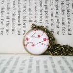 Tree Necklace, Cabochon Jew..