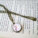 Tree Necklace, Cabochon Jew..