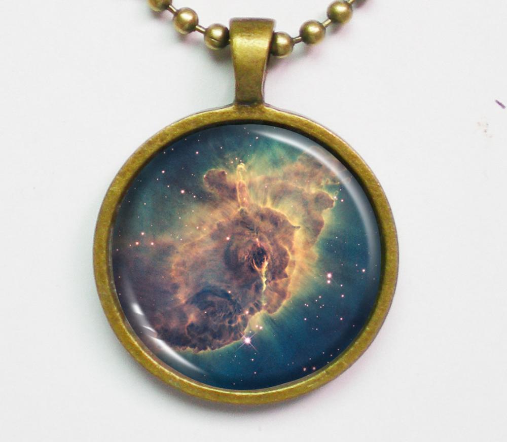 Nebula Necklace - Carina Nebula Space Photo - Galaxy Series