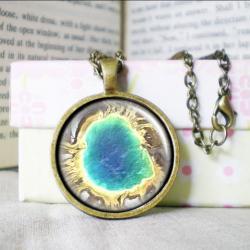 Custom Map Necklace, Grand Prismatic, Photo/ Image/ Picture, Map Jewelry
