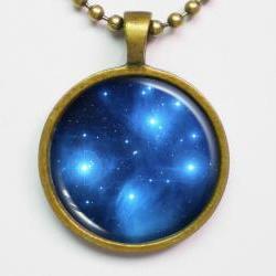 Interstellar Necklace - Star Cluster Pleiades, Seven Sisters, Constellation,M45 - Galaxy Series